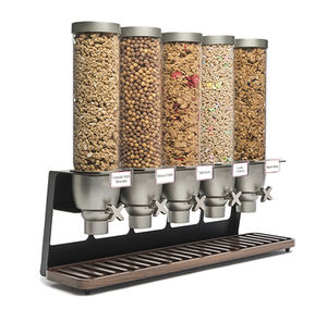 dispensador de alimentos secos en encimera
