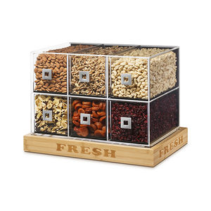 expositor en encimera / para alimentos / de madera / para comercio