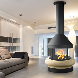 chimenea de leña