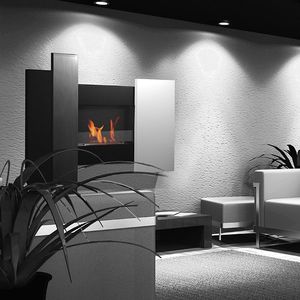 chimenea de bioetanol / contemporánea / hogar abierto / de pared