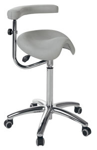 taburete de trabajo con forma de silla de montar