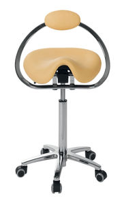 taburete de trabajo con forma de silla de montar