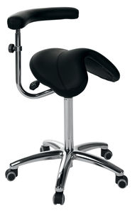 taburete de trabajo con forma de silla de montar