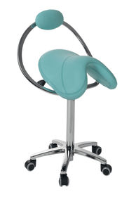 taburete de trabajo con forma de silla de montar