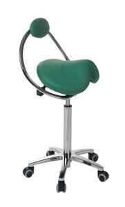 taburete de trabajo con forma de silla de montar
