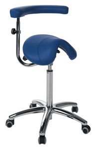 taburete de trabajo con forma de silla de montar