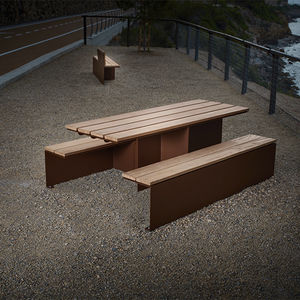 mesa de pícnic contemporánea