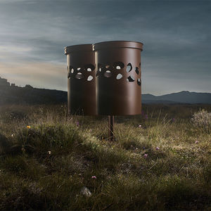 cubo de basura público