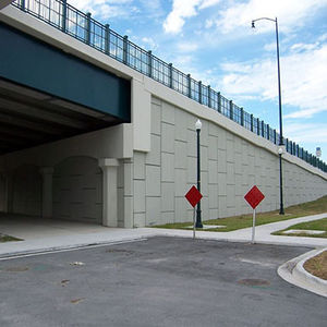 muro de contención de hormigón