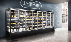 vitrina refrigerada de estantes