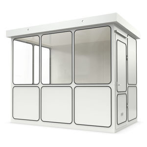 cabina prefabricada para uso como oficina