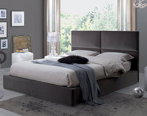 cama de matrimonio / moderna / tapizada / con cabecero