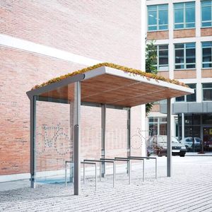 marquesina para bicicletas de acero