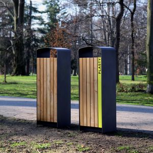 cubo de basura público