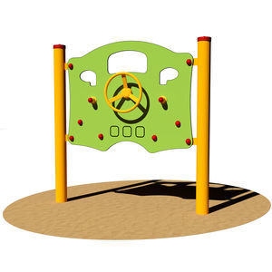 panel de juego con volante