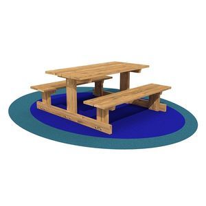 mesa de pícnic tradicional