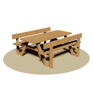 mesa de pícnic contemporánea