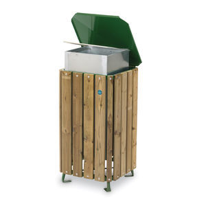 cubo de basura público