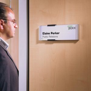 placa de señalización para puerta