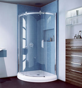 cabina de ducha de vidrio