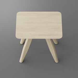 taburete moderno / de madera maciza