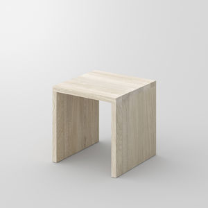 taburete contemporáneo / de roble / de madera maciza / de haya