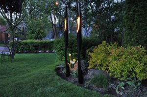 antorcha de jardín