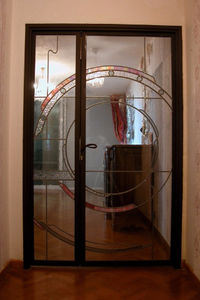 puerta de interior / abatible / de madera / de metal