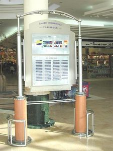 panel de señalización de suelo