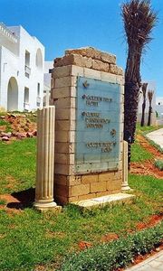 panel de señalización de pared