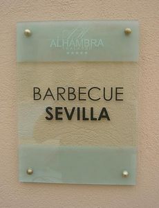 placa de señalización de pared