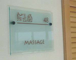 placa de señalización para puerta
