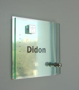 placa de señalización para puerta