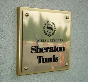 placa de señalización para puerta