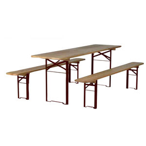 conjunto de mesa y banco contemporáneo