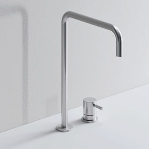 grifo monomando para lavabo / en encimera / de metal / de baño