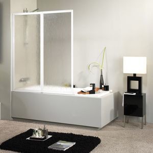 mampara de bañera plegable