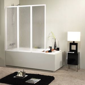mampara de bañera plegable