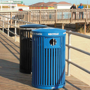 Cubo de basura de reciclaje - SAGE DUAL - Victor Stanley - público / de