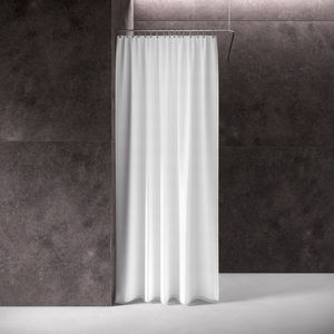 cortina de ducha blanca