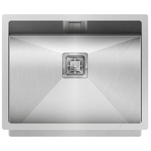 fregadero de 1 cubeta / de acero inoxidable / bajo encimera / sin escurreplatos