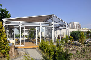pérgola adosada