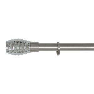 barra para cortina de metal cromado
