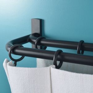 soporte de pared para cortinas