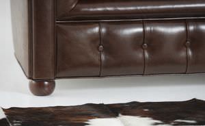diván Chesterfield / de cuero
