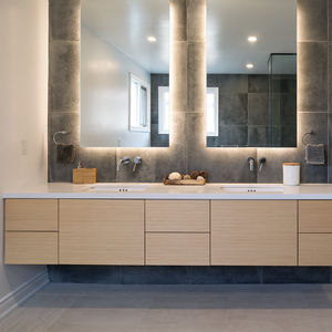 mueble de lavabo doble