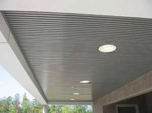 falso techo de metal / tipo panel / perforado