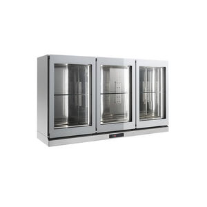 vitrina refrigerada de estantes / con luz / para comercio