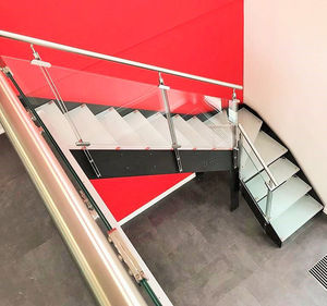 escalera en L
