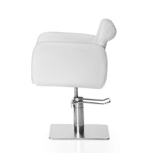 sillón de peluquería contemporáneo / de poliuretano / de cuero artificial / con base central